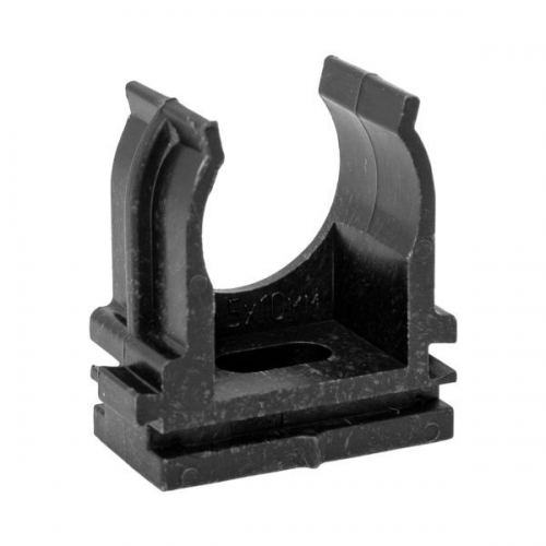 Держатель для труб (клипса) для ручного монтажа d20мм черн. Plast (уп.100шт) EKF derj-z-20s-black derj-z-20s-black