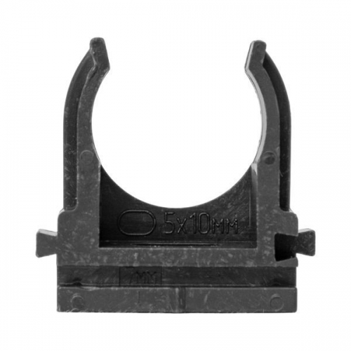 Держатель для труб (клипса) для ручного монтажа d20мм черн. Plast (уп.100шт) EKF derj-z-20s-black derj-z-20s-black