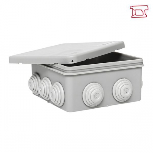 Коробка распаячная КМР-030-014 с крышкой 100х100х50 10 мембранных вводов IP55 EKF plc-kmr-030-014 plc-kmr-030-014