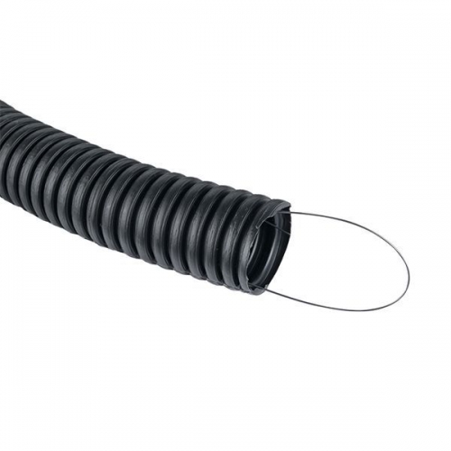 Труба гофрированная ПНД d32мм с протяжкой черн. (уп.50м) Plast PROxima EKF tpnd-32n tpnd-32n