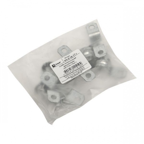 Скоба крепежная двухлапковая d16-17мм метал. (уп.10шт) PROxima EKF sm-2-16-17-r sm-2-16-17-r