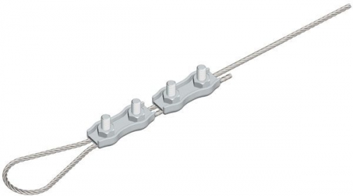 Зажим для троса двойной Duplex (4мм) EKF zdtd-4 zdtd-4