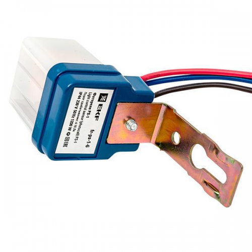 Фотореле PS-1 6А 1200Вт IP44 EKF fr-ps-1-6 fr-ps-1-6