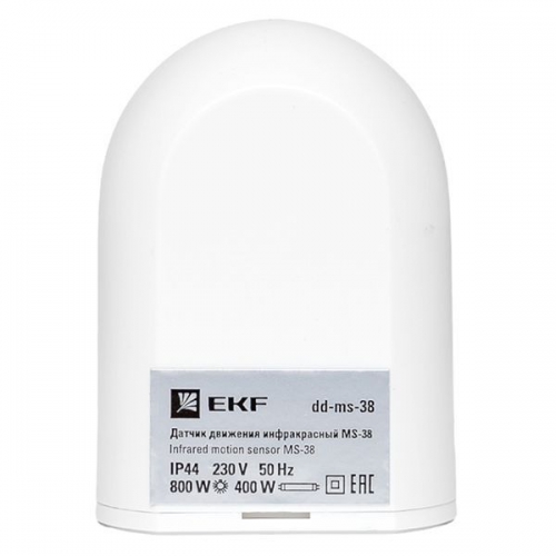 Датчик движения (ИК) MS-38 настен. 800Вт 180гр. до 12м IP44 PROxima EKF dd-ms-38 dd-ms-38