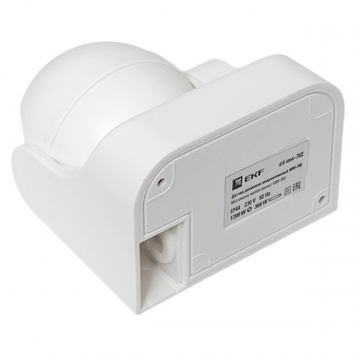 Датчик движения микроволновый MW-702 1200Вт 180гр. до 15м IP44 бел. PROxima EKF dd-mw-702 dd-mw-702