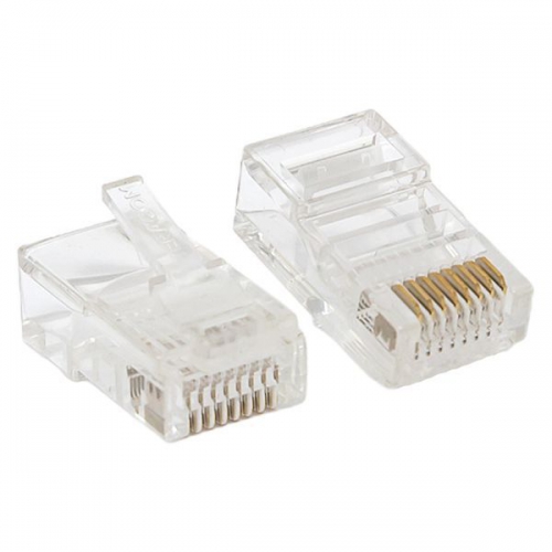 Коннектор RJ-45 TERACOM неэкранированный 8P8C Cat.5E универсальный (уп.50шт) EKF TRC-PLUG-5EUTP-50 TRC-PLUG-5EUTP-50