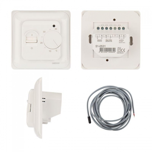 Терморегулятор механический с датчиком температуры пола R70XT 3500Вт беж. Rexant 51-0581 51-0581