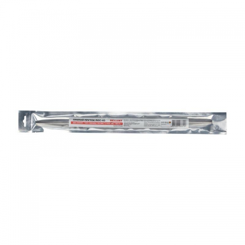 Припой пруток ПОС-40 (d8мм L400мм 220±10гр) Rexant 09-3541 09-3541
