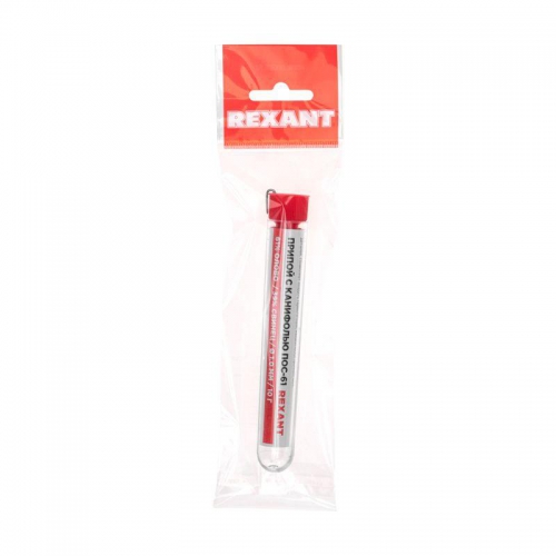 Припой с канифолью 10гр. d1.0мм Rexant 09-3101 09-3101