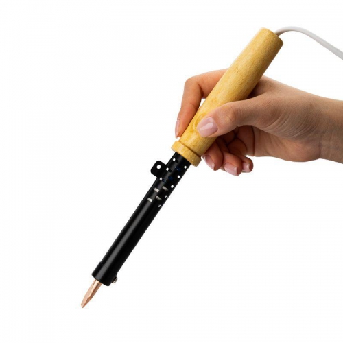 Паяльник ЭПСН 220В 80Вт дерев. ручка ПД Rexant 12-0280 12-0280