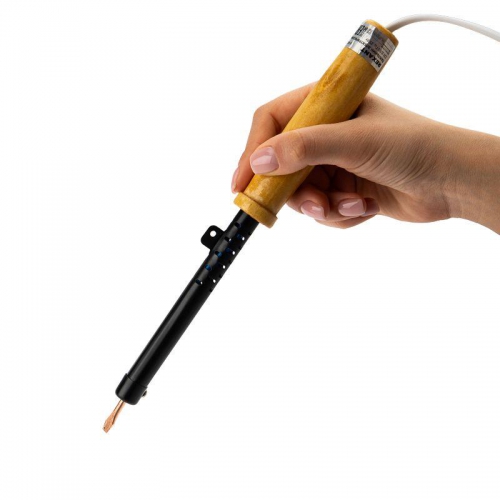 Паяльник ЭПСН 220В 25Вт дерев. ручка ПД Rexant 12-0225 12-0225