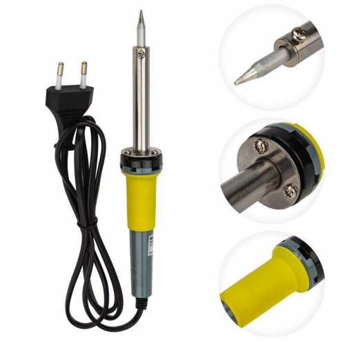 Паяльник с керам. нагревателем долговечное жало 220В/60Вт Rexant 12-0124 12-0124