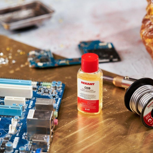 Флюс для пайки СКФ спирто-канифольный 30мл Rexant 09-3640 09-3640