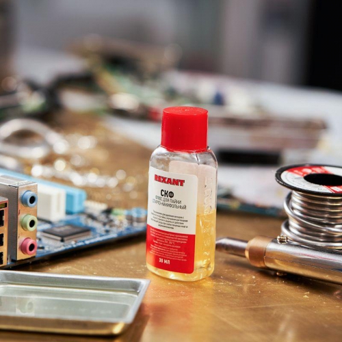 Флюс для пайки СКФ спирто-канифольный 30мл Rexant 09-3640 09-3640