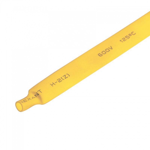 Трубка термоусадочная 8.0/4.0 1м желт. REXANT 20-8002 20-8002