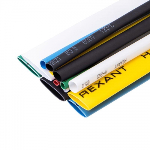 Набор трубок термоусадочных тонкостен. №3 (АССОРТИ) разноцвет. Rexant 29-0103 29-0103