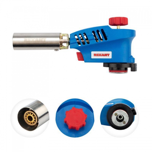 Горелка-насадка газовая GT-20 с пьезоподжигом Rexant 12-0020 12-0020