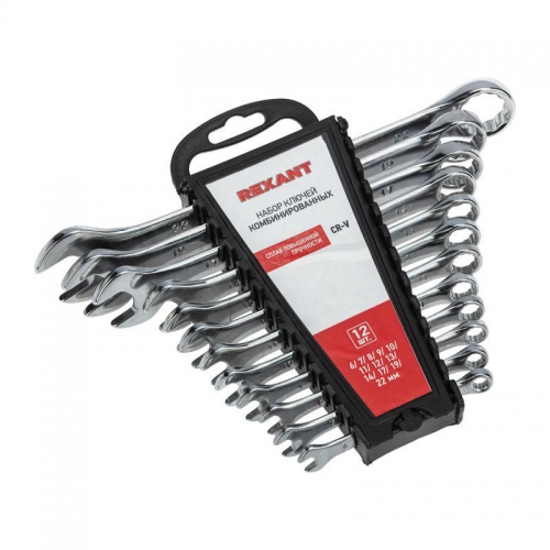 Набор ключей комбинированных 6-22мм 12 предметов Rexant 12-5842 дек.42