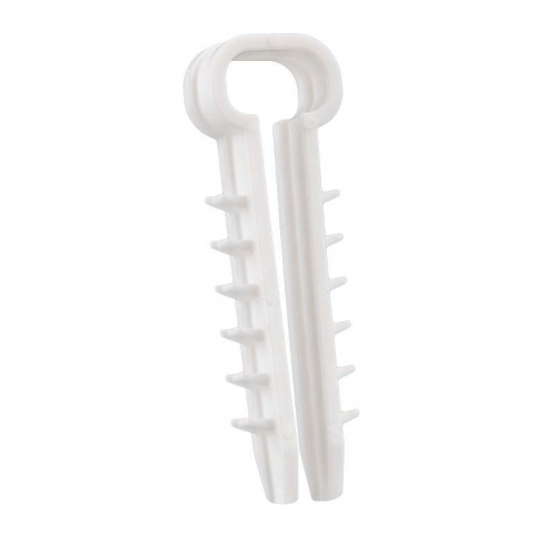 Дюбель-хомут 5-10 прямоуг. бел. (уп.100шт) Rexant 07-4610 07-4610