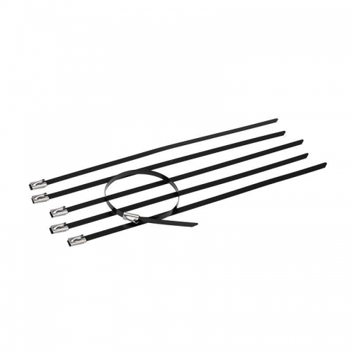 Хомут стальной с полимерным покрытием 300х4.6 (уп.50шт) Rexant 07-0308-5 07-0308-5