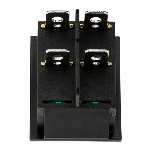 Выключатель клавишный 250В 16А (4с) ON-OFF зел. с подсветкой (RWB-502 SC-767 IRS-201-1) (инд. упак.) Rexant 36-2332-1 36-2332-1