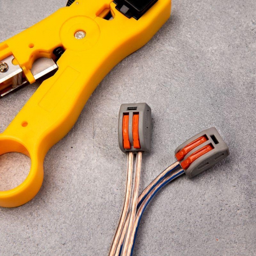 Клемма универсальная многоразовая 222-412 2-проводная 0.08-2.5(4)кв.мм (уп.50шт) Rexant 07-5252-4 07-5252-4