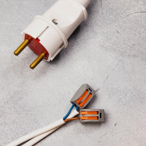 Клемма универсальная многоразовая 222-412 2-проводная 0.08-2.5(4)кв.мм (уп.50шт) Rexant 07-5252-4 07-5252-4