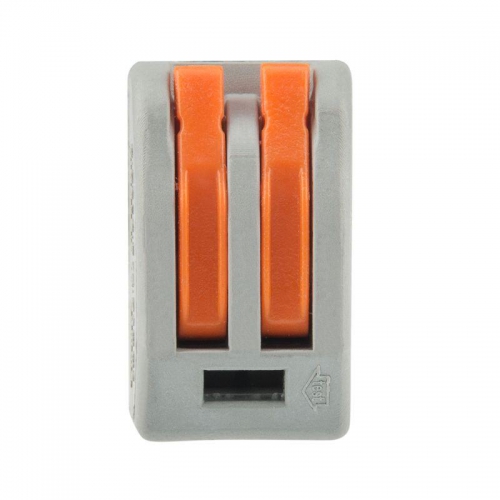 Клемма универсальная многоразовая 222-412 2-проводная 0.08-2.5(4)кв.мм (уп.50шт) Rexant 07-5252-4 07-5252-4