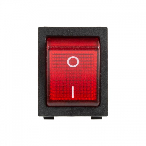 Выключатель клавишный 250В 30А (4с) ON-OFF красн. с подсветкой REXANT 36-2346 36-2346