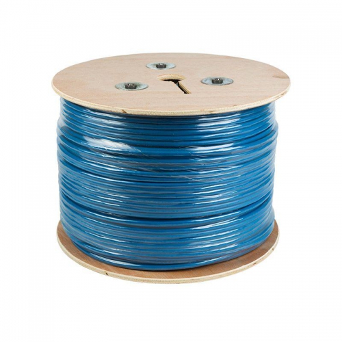 Кабель витая пара F/UTP кат.6 4х2х23AWG solid CU PVC син. 305м (м) Rexant 01-0147 01-0147