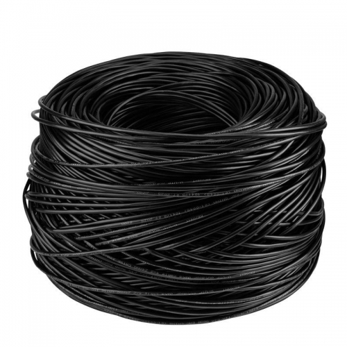 Кабель витая пара U/UTP кат.5e 4х2х24AWG solid CU PE OUTDOOR черн. 305м (м) Rexant 01-0045 01-0045