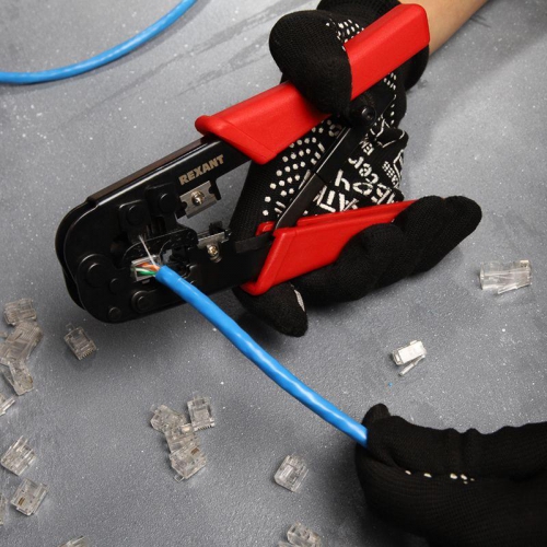 Инструмент для обжима джек. тел. 8P-8C 6P-4C Rexant 12-3432 дек.32