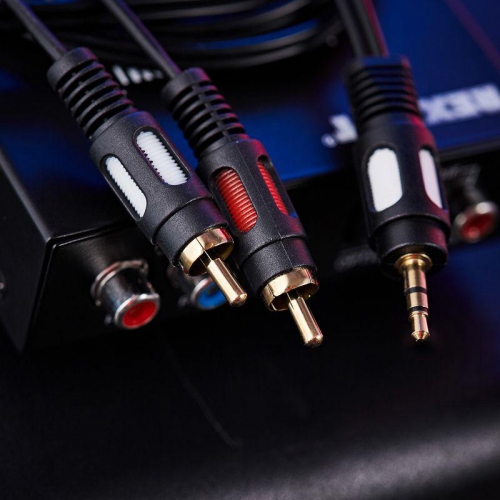 Шнур 3.5 Stereo Plug - 2RCA Plug 1.5м (GOLD) Rexant 17-4232 17-4232