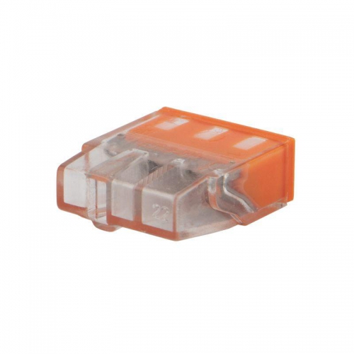 Экспресс-клемма строительно-монтажная СМК 2273-243 3-проводная 0.5-2.5кв.мм с пастой (уп.100шт) Rexant 07-3217 07-3217