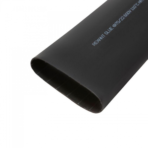 Трубка термоусадочная тонкостен. 75.0/22.0 с клеем (3:1) 1м черн. Rexant 26-0075 26-0075