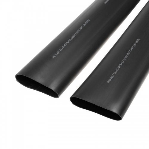 Трубка термоусадочная тонкостен. 75.0/22.0 с клеем (3:1) 1м черн. Rexant 26-0075 26-0075