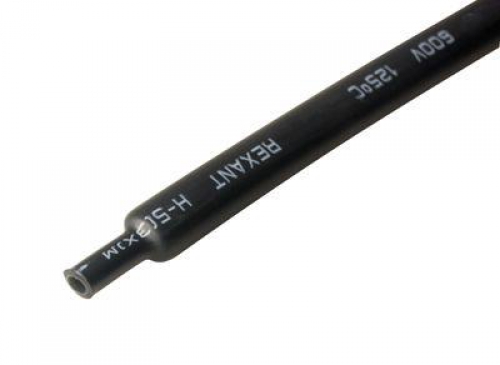 Трубка термоусадочная 12.0/4.0 1м с клеев. подсл. черн. Rexant 21-2008 21-2008