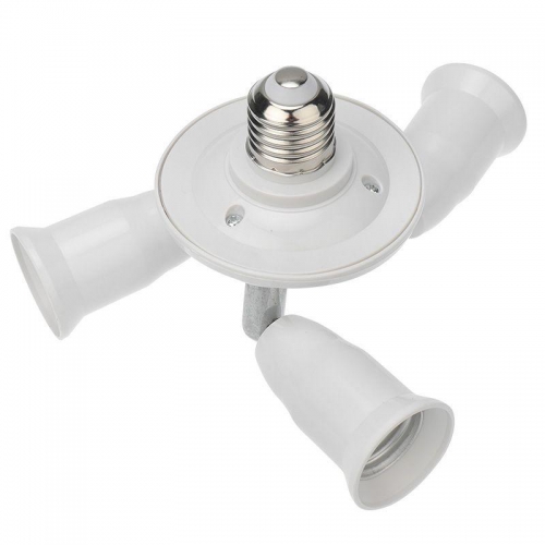 Разветвитель цокольный E27-3хE27 (поворотный цоколь) бел. Rexant 11-8863 ноя.63