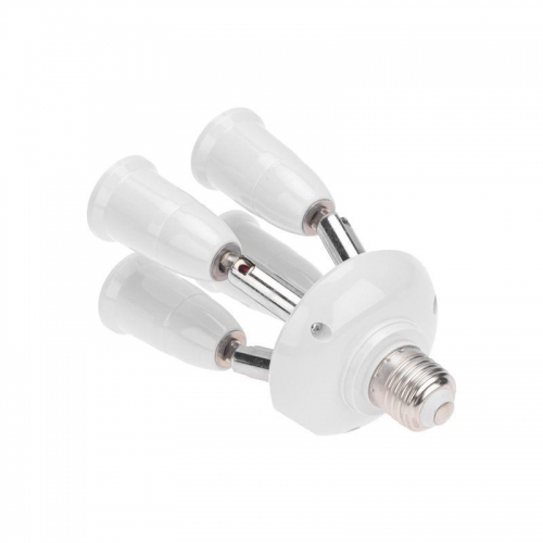 Разветвитель цокольный E27-4хE27 поворот. цоколь бел. Rexant 11-8864 ноя.64