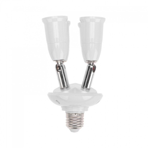 Разветвитель цокольный E27-4хE27 поворот. цоколь бел. Rexant 11-8864 ноя.64