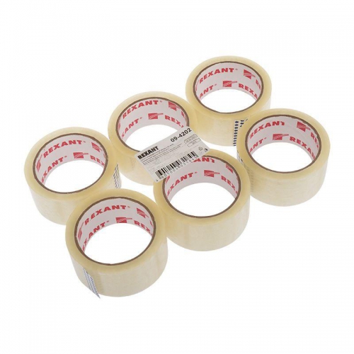 Скотч упаковочный 48ммx66м 50мкм прозр. Rexant 09-4202 сен.02