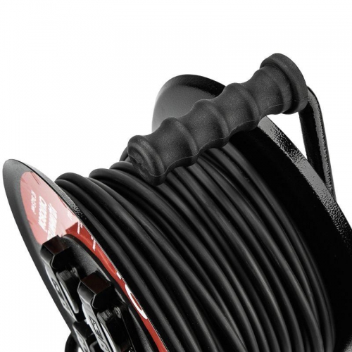 Удлинитель на метал. катушке 4х50м с заземл. IP44 КГ 3х2.5кв.мм с выключателем с защ. крышками Rexant 13-5016 13-5016