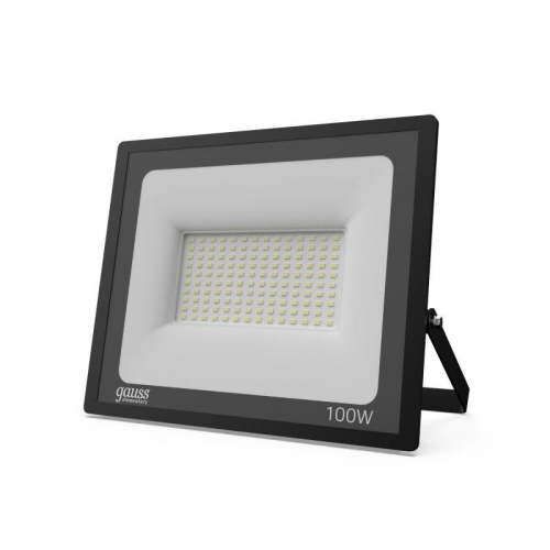 Прожектор LED 100Вт IP65 6500К черн. Gauss 613100100 613100100