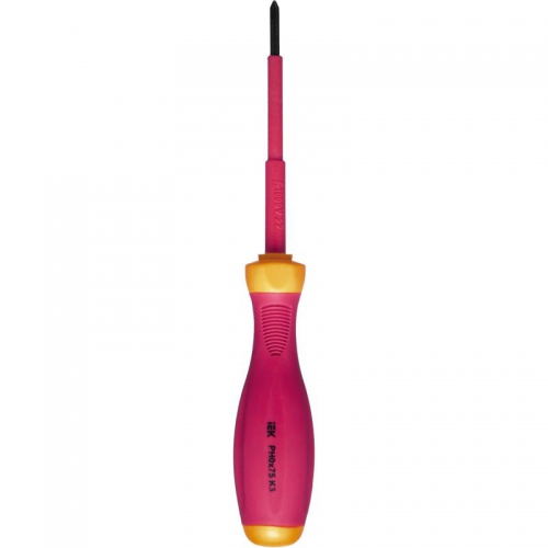 Отвертка диэлектрическая крестовая PH0х75 K3 1000В ARMA2L 3 IEK A2L3-SC30-K3-PH-00-075 A2L3-SC30-K3-PH-00-075