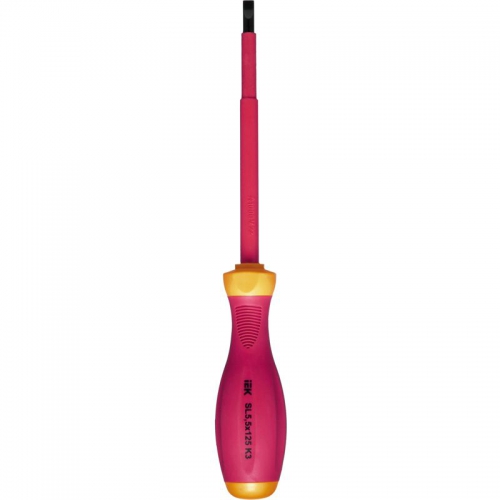 Отвертка диэлектрическая шлицевая SL5.5х125 K3 1000В ARMA2L 3 IEK A2L3-SC30-K3-SL-55-125 A2L3-SC30-K3-SL-55-125