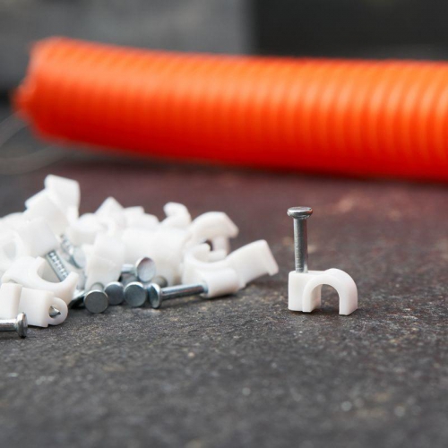 Скоба крепежная круглая d4мм (уп.50шт) Rexant 07-4004 07-4004