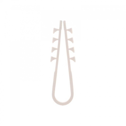 Дюбель-хомут 5-10 для круглого кабеля бел. (уп.100шт) Rexant 07-4501 07-4501