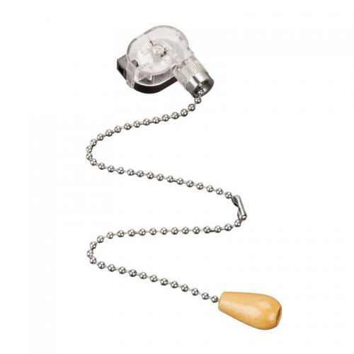 Выключатель для настенного светильника с деревянным наконечником Silver блист. Rexant 06-0244-A 13.03.2026