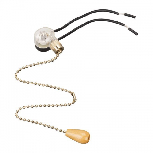 Выключатель для настенного светильника с проводом и деревянным наконечником gold блист. Rexant 06-0243-A 13.03.2026