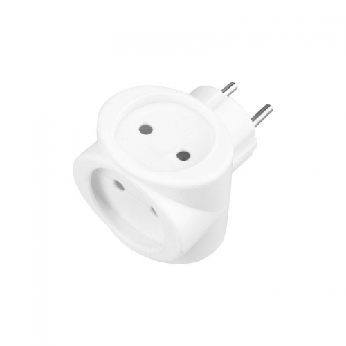 Разветвитель 3-м 6А IP20 220В биметал. бел. Rexant 11-1064 11-1064